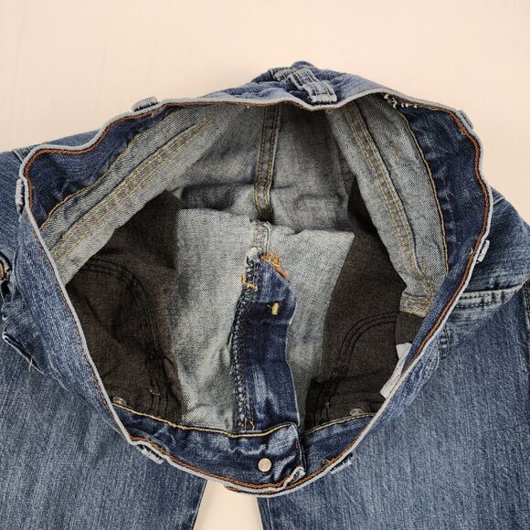 SOLD OUT Wrangler Jeans Mens 30x36 Blue Retro Relaxed Fit Bootcut Denim - Picture 4 of 9